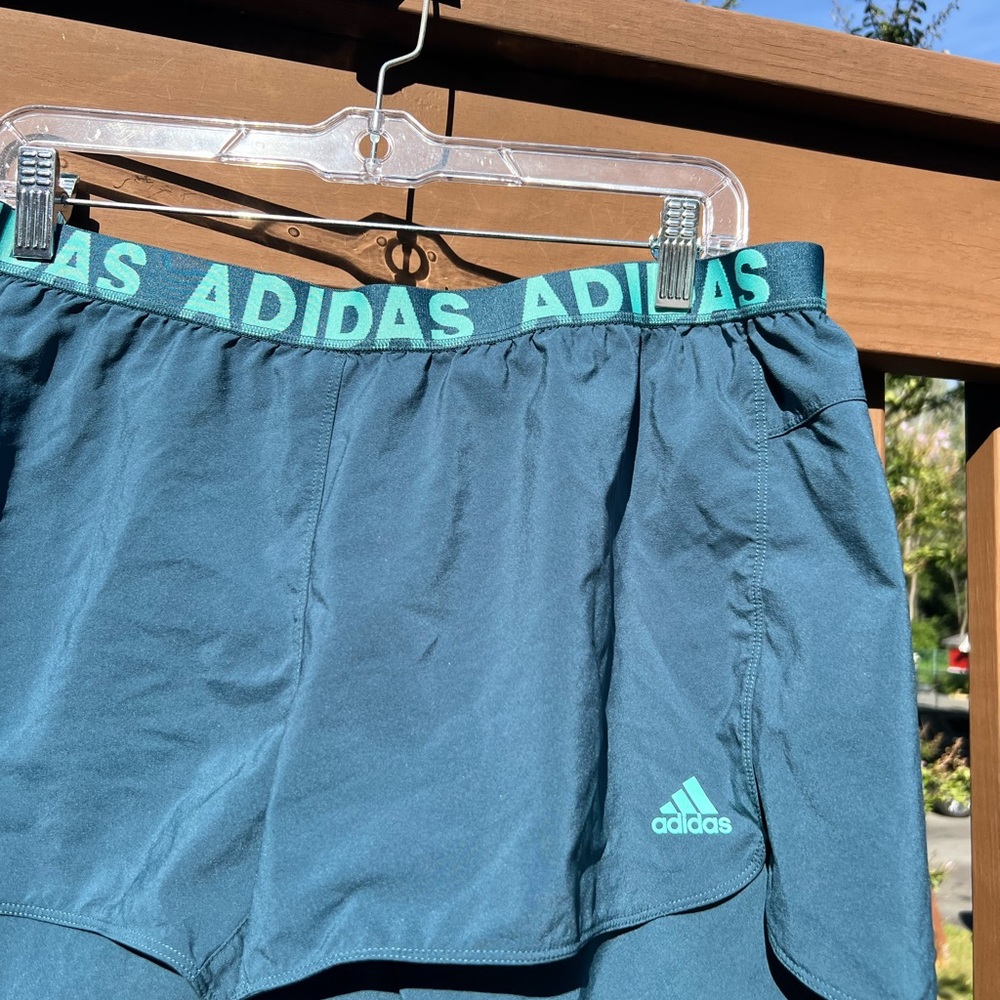 Blue Adidas Running Shorts